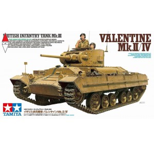 , , , TAMIYA 1/35 BRITISH INFANTRY TANK MK.III VALENTINE MK.II/IV