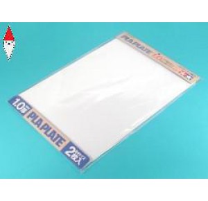 , , , TAMIYA FOGLI PLASTICA BIANCHI 364X257MM (SPESSORE 1 MM) 2 PZ