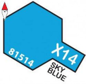 , , , ACRILICO MODELLISMO TAMIYA MINI 10ML X-14 SKY BLUE