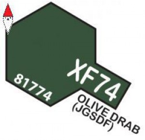 , , , ACRILICO MODELLISMO TAMIYA MINI 10ML XF-74 OLIVEDRAB(JGSDF)