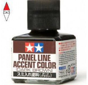 , , , SMALTO MODELLISMO TAMIYA PANEL ACCENT LINE DARK BROWN