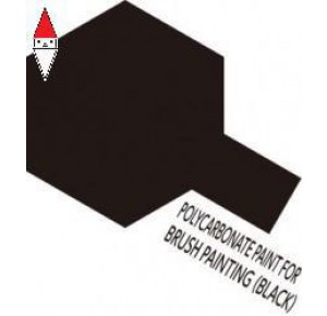 , , , ACRILICO MODELLISMO TAMIYA VERNICE A PENNELLO PER POLICARBONATO BLACK