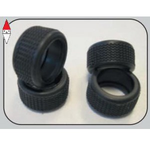 , , , THUNDERSLOT CLASSIC THREADED FRONT TIRES 9 X 18 MM.