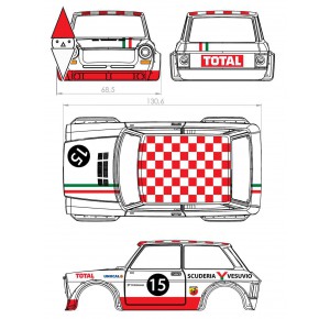 , , , TTS MODELS AUTOBIANCHI A112 ABARTH - TOTAL 15 SCUDERIA VESUVIO