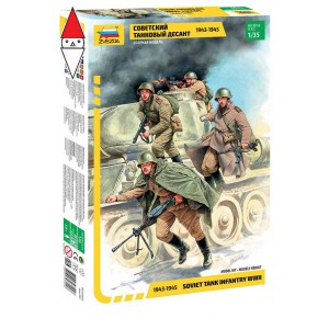 , , , ZVEZDA 1/35 SOVIET TANK INFANTRY WWII 1943-1945