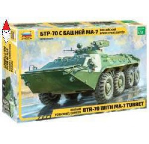 , , , ZVEZDA 1/35 RUSSIAN PERSONNEL CARRIER BTR-70 WITH MA-7 TURRET