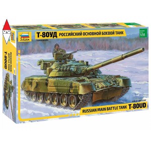 , , , ZVEZDA 1/35 RUSSIAN MAIN BATTLE TANK T-80UD