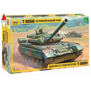 , , , ZVEZDA 1/35 T-80BV MAIN BATTLE TANK WITH ERA