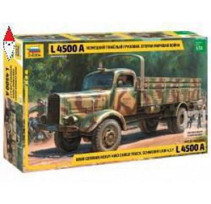 , , , ZVEZDA 1/35 GERMAN HEAVY 4WD CARGO TRUCK SCHWERER LKW 4,5T L4500A