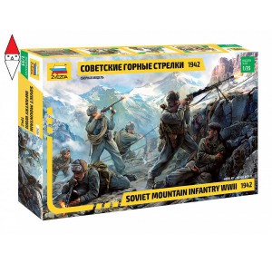 , , , ZVEZDA 1/35 SOVIET MOUNTAIN INFANTRY WWII 1942