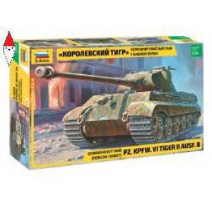 , , , ZVEZDA 1/35 GERMAN HEAVY TANK (PORSCHE TURRET) PZ.KPFW. VI TIGER II AUSF.B
