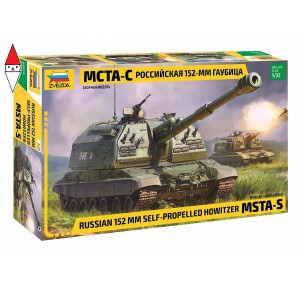 , , , ZVEZDA 1/35 MSTA-S RUSSIAN 152 MM SELF-PROPELLED HOWITZER