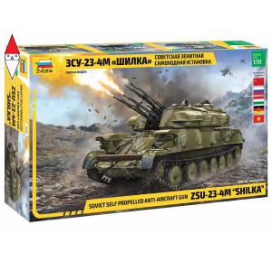 , , , ZVEZDA 1/35 SOVIET SELF PROPELLED ANTI-AIRCRAFT GUN ZSU-23-4M SHILKA