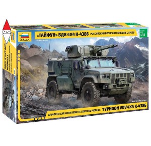 , , , ZVEZDA 1/35 TYPHOON 4X4 K-4386 ARMOURED CAR WITH REMOTE CONTROL MODULE