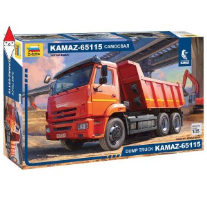 , , , ZVEZDA 1/35 KAMAZ-65115 DUMP TRUCK