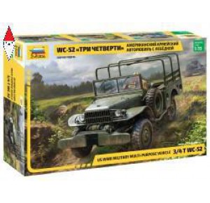 , , , ZVEZDA 1/35 US WWII MILITARY MULTIPURPOSE VEHICLE 3/4 T WC-52