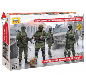 , , , ZVEZDA 1/35 MODERN RUSSIAN INFANTRY POLITE PEOPLE