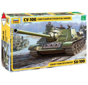 , , , ZVEZDA 1/35 SOVIET S.P.GUN SU-100