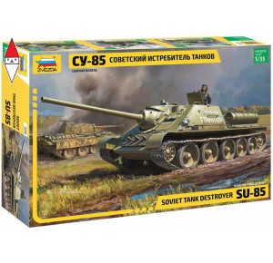 , , , ZVEZDA 1/35 SOVIET TANK DESTROYER SU-85