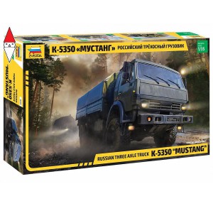 , , , ZVEZDA 1/35 KAMAZ 5350 MUSTANG RUSSIAN 6X6 TRUCK