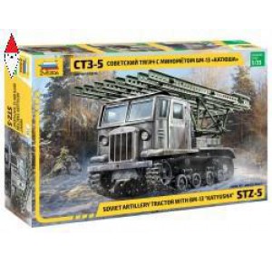, , , ZVEZDA 1/35 STZ-5 SOVIET ARTILLERY TRACTOR WITH BM-13  KATYUSHA
