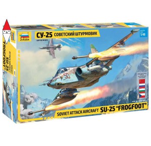 , , , ZVEZDA 1/48 SOVIET ATTACK AIRCRAFT SU-25 FROGFOOT