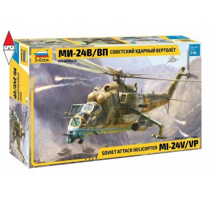 , , , ZVEZDA 1/48 SOVIET ATTACK HELICOPTER MI-24V/VP