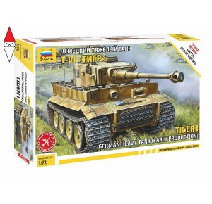 , , , ZVEZDA 1/72 TIGER I GERMAN HEAVY TANK (EARLY PRODUCTION)
