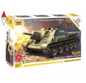 , , , ZVEZDA 1/72 SOVIET SELF-PROPELLED GUN SU-122