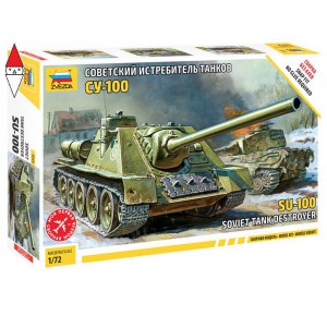 , , , ZVEZDA 1/72 SU-100 SOVIET TANK DESTROYER