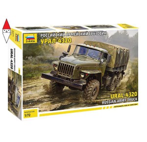 , , , ZVEZDA 1/72 URAL-4320 RUSSIAN ARMY TRUCK