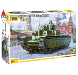 , , , ZVEZDA 1/72 SOVIET HEAVY TANK T-35