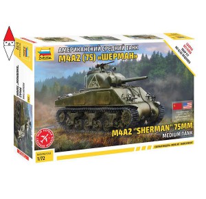 , , , ZVEZDA 1/72 M4A2 SHERMAN 75MM MEDIUM TANK