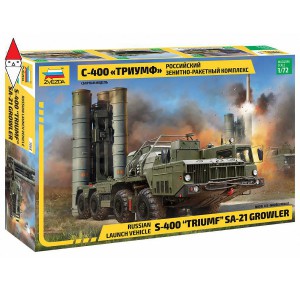 , , , ZVEZDA 1/72 RUSSIAN LAUNCH VEHICLE S-400 TRIUMF SA-21 GROWLER