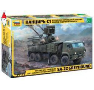 , , , ZVEZDA 1/72 SA-22 GREYHOUND RUSSIAN SELF-PROPELLED ANTI-AIRCRAFT SYSTEM