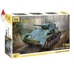 , , , ZVEZDA 1/72 T-70B SOVIET LIGHT TANK