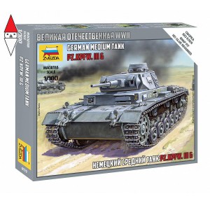 , , , ZVEZDA 1/100 GERMAN MEDIUM TANK PZ.KPFW.III G