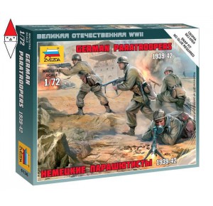 , , , ZVEZDA 1/72 GERMAN PARATROOPERS 1939-42