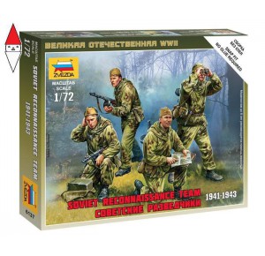 , , , ZVEZDA 1/72 SOVIET RECONNAISSANCE TEAM 1941-1943