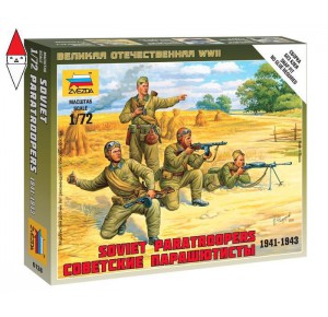 , , , ZVEZDA 1/72 SOVIET PARATROOPERS 1941-1943