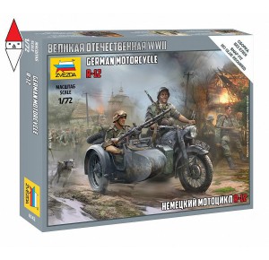 , , , ZVEZDA 1/72 GERMAN MOTORCYCLE R-12