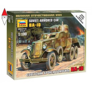 , , , ZVEZDA 1/100 SOVIET ARMORED CAR BA-10