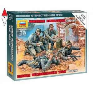 , , , ZVEZDA 1/72 GERMAN RECONNAISSANCE TEAM 1939-1942