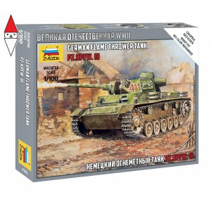 , , , ZVEZDA 1/100 GERMAN FLAME THROWER TANK PZ.KPFW.III