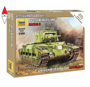 , , , ZVEZDA 1/100 BRITISH INFANTRY TANK MATILDA II
