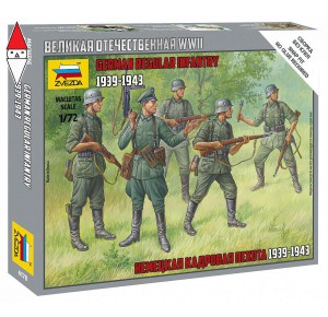 , , , ZVEZDA 1/72 GERMAN REGULAR INFANTRY 1939-1943