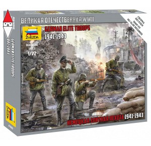 , , , ZVEZDA 1/72 GERMAN ELITE TROOPS 1941-1943