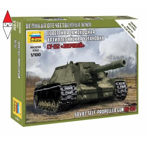 , , , ZVEZDA 1/100 SOVIET SELF-PROPELLED GUN SU-152
