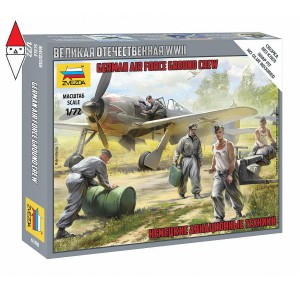 , , , ZVEZDA 1/72 GERMAN AIR FORCE GROUND CREW