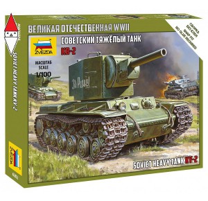 , , , ZVEZDA 1/100 SOVIET HEAVY TANK KV-2